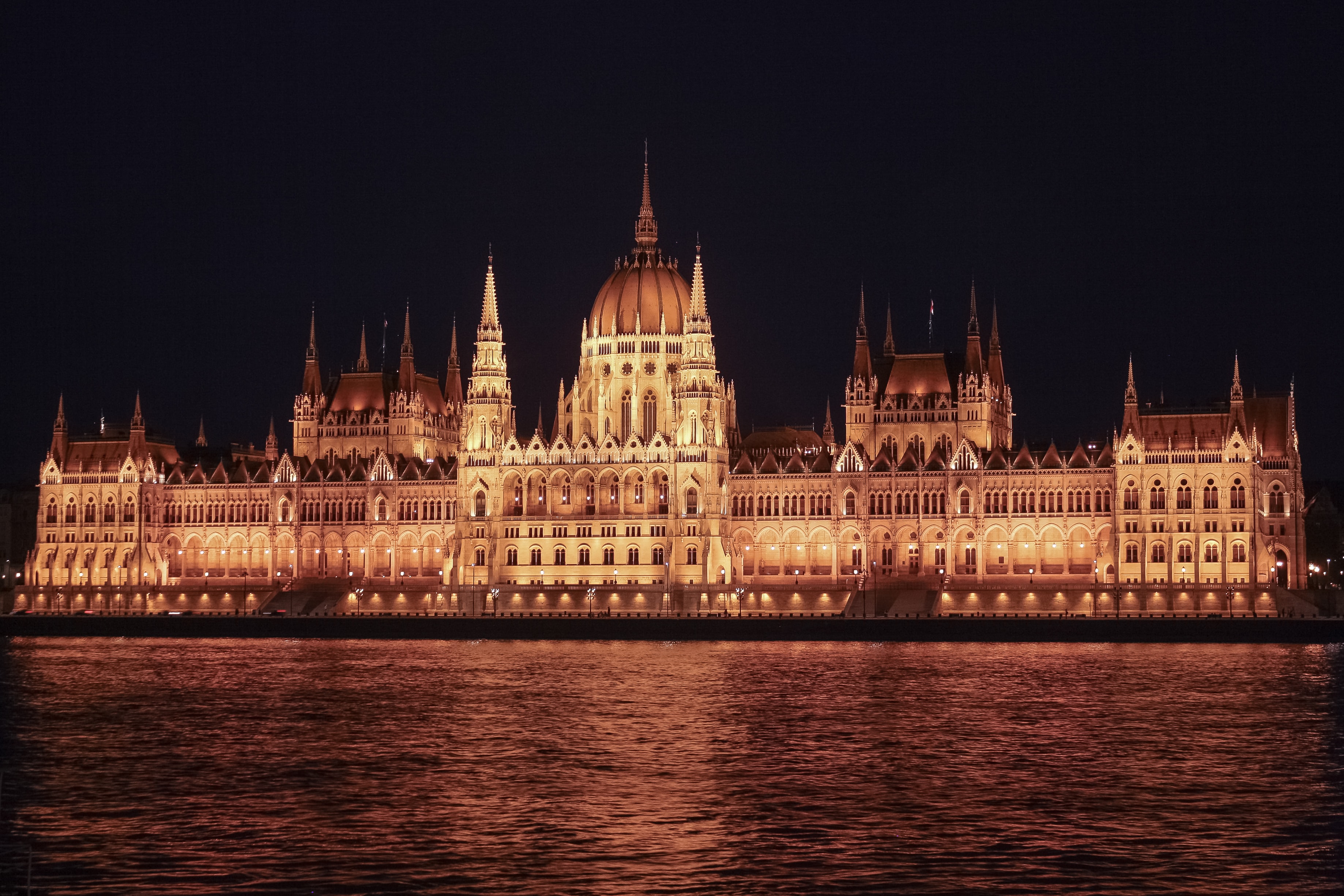 The Hungarian Parliament looking stunning in the night